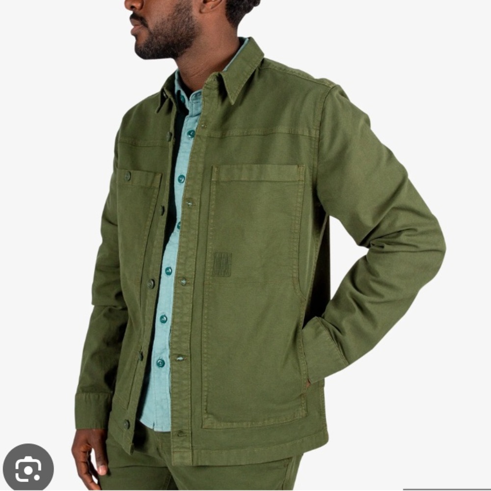 Topo Designs Men's Green Desert Dirt Shirt